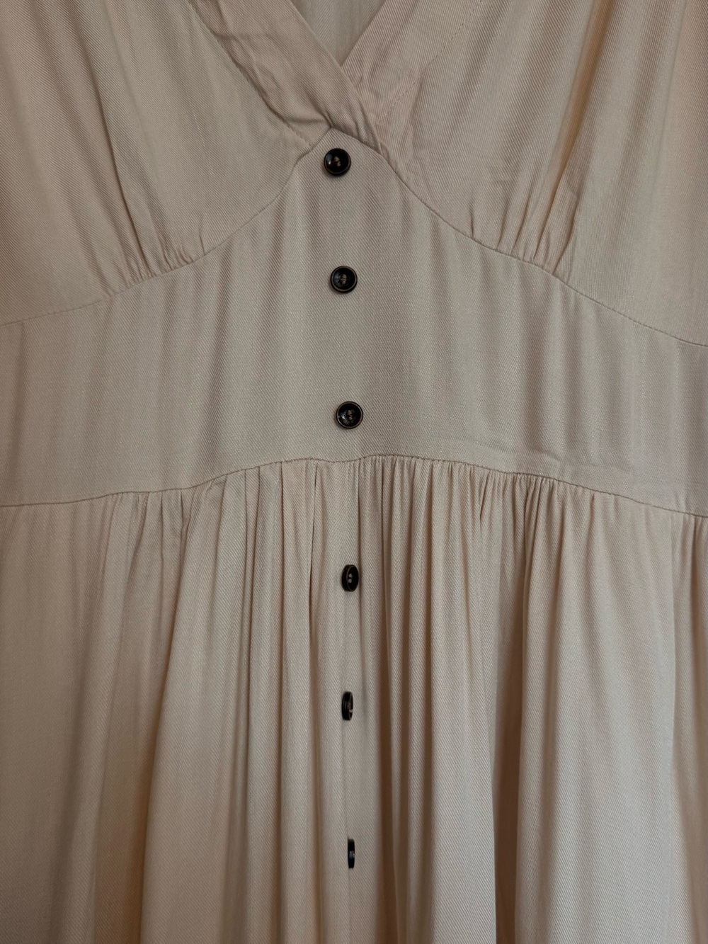 BloomChic Cream Button Front Boho Midi Maxi Dress Plus Size 18-20 - Picture 2 of 5
